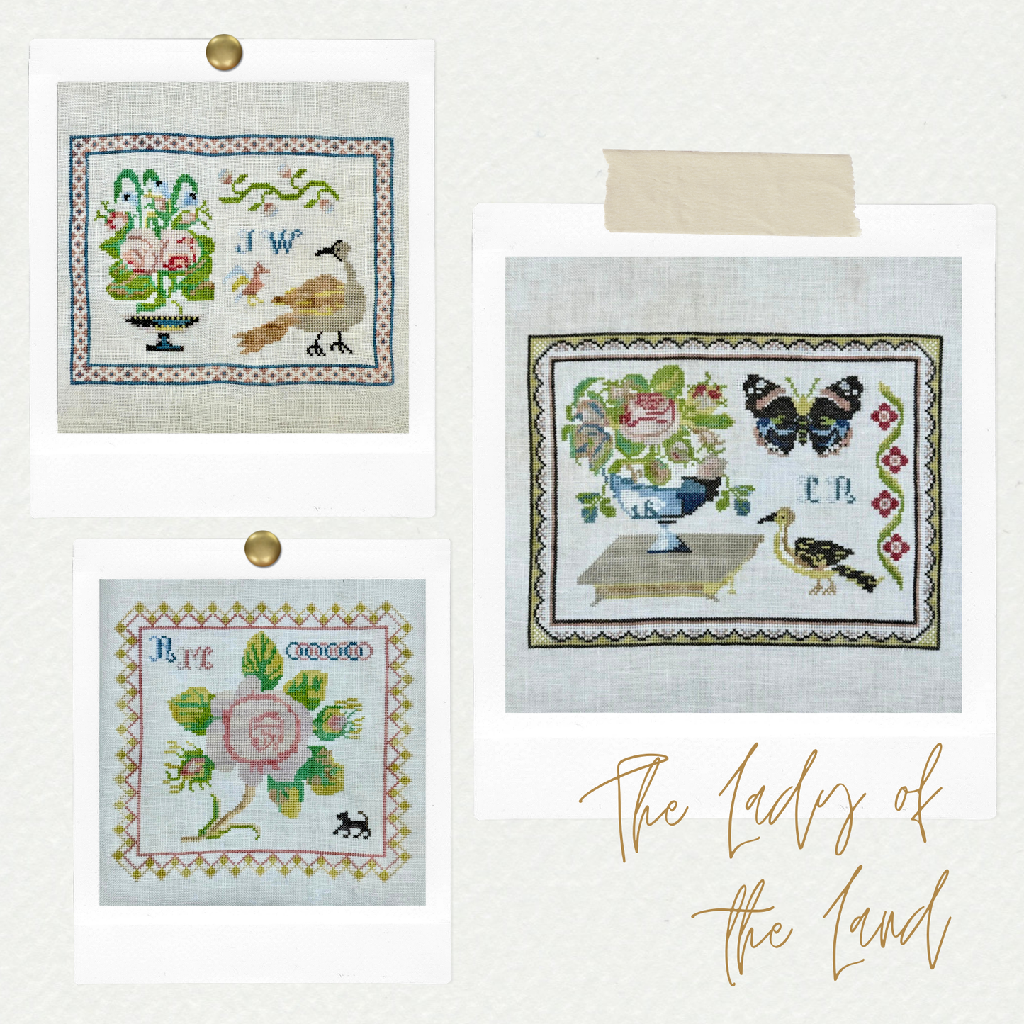Maximum Cross Stitch - The Lady of The Land - Booklet Chart and/or Roxy Floss Pack