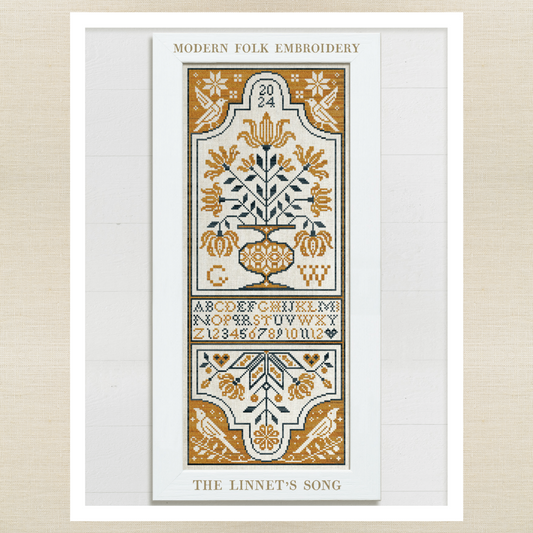 Modern Folk Embroidery - The Linnet's Song - Booklet Chart