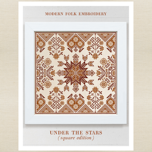 Modern Folk Embroidery - Under the Stars (Square Edition) - Booklet Chart