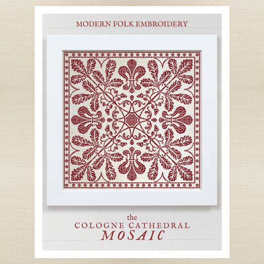 Modern Folk Embroidery - The Cologne Cathedral Mosaic - Booklet Chart