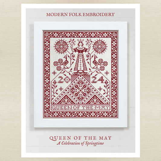 Modern Folk Embroidery - Queen of the May - Booklet Chart
