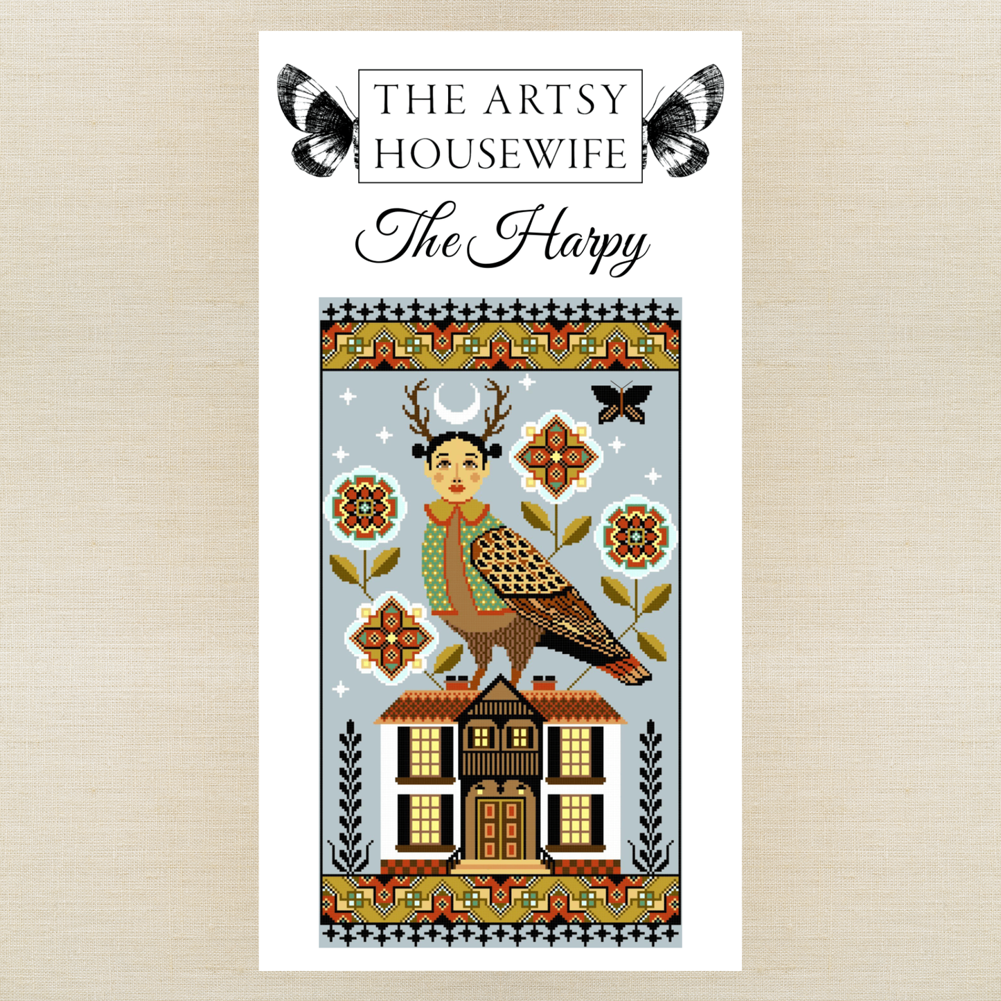 The Artsy Housewife - The Harpy - Roxy Floss Conversion