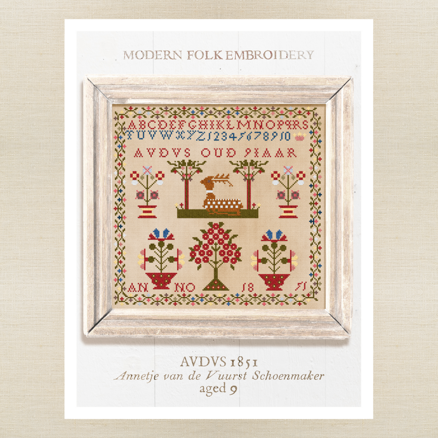 Modern Folk Embroidery - AVDVS 1851 - Booklet Chart