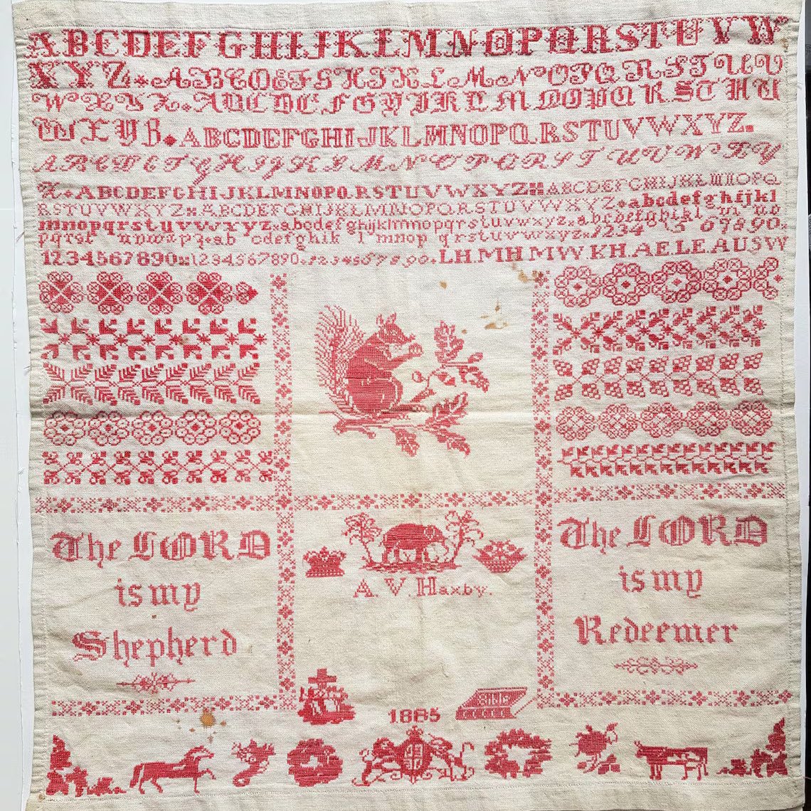 Crowsfeetstitching - Ada Violet Haxby 1885 - Booklet Chart