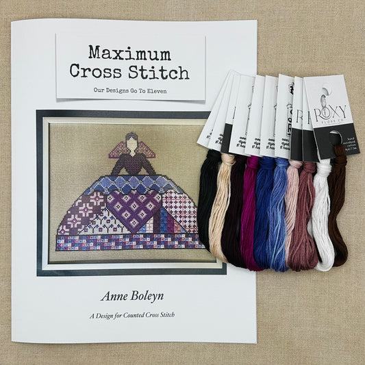 Maximum Cross Stitch - Anne Boleyn - Booklet Chart and/or Roxy Floss