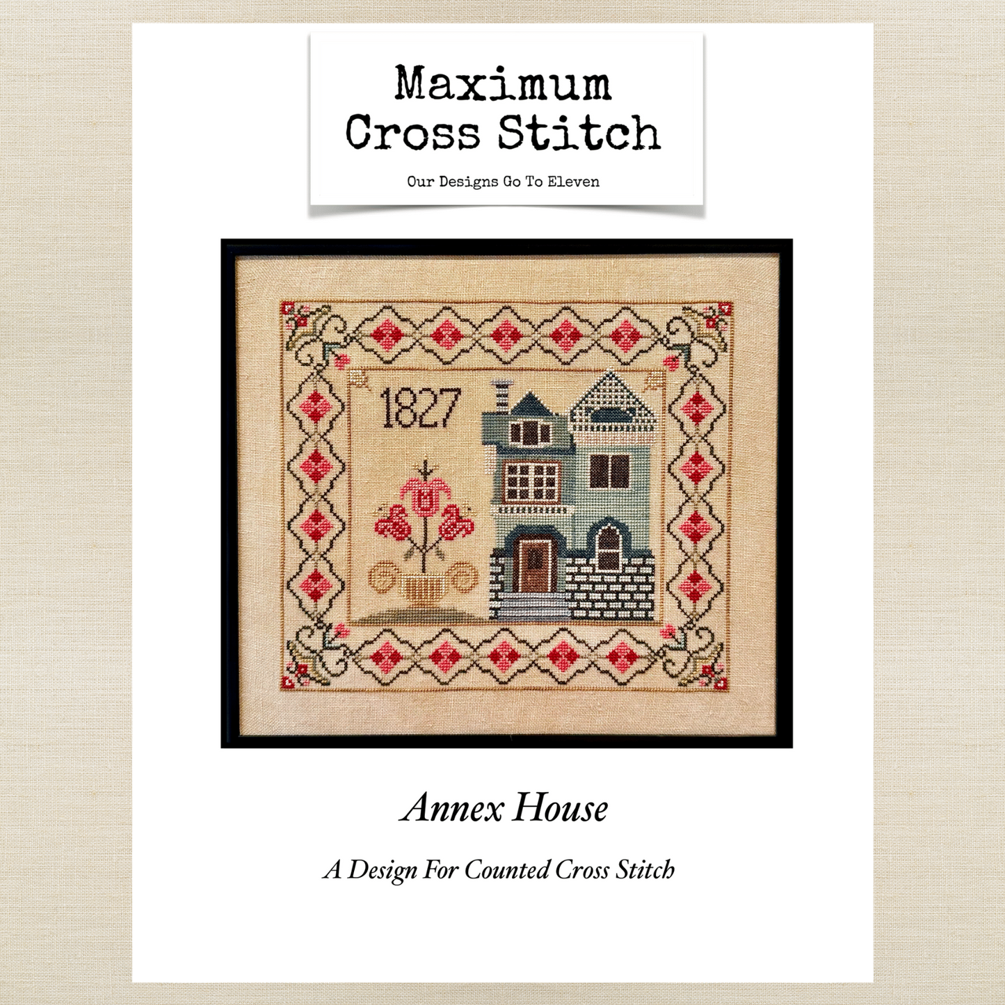 Maximum Cross Stitch - Annex House - Booklet Chart and/or Roxy Floss Pack