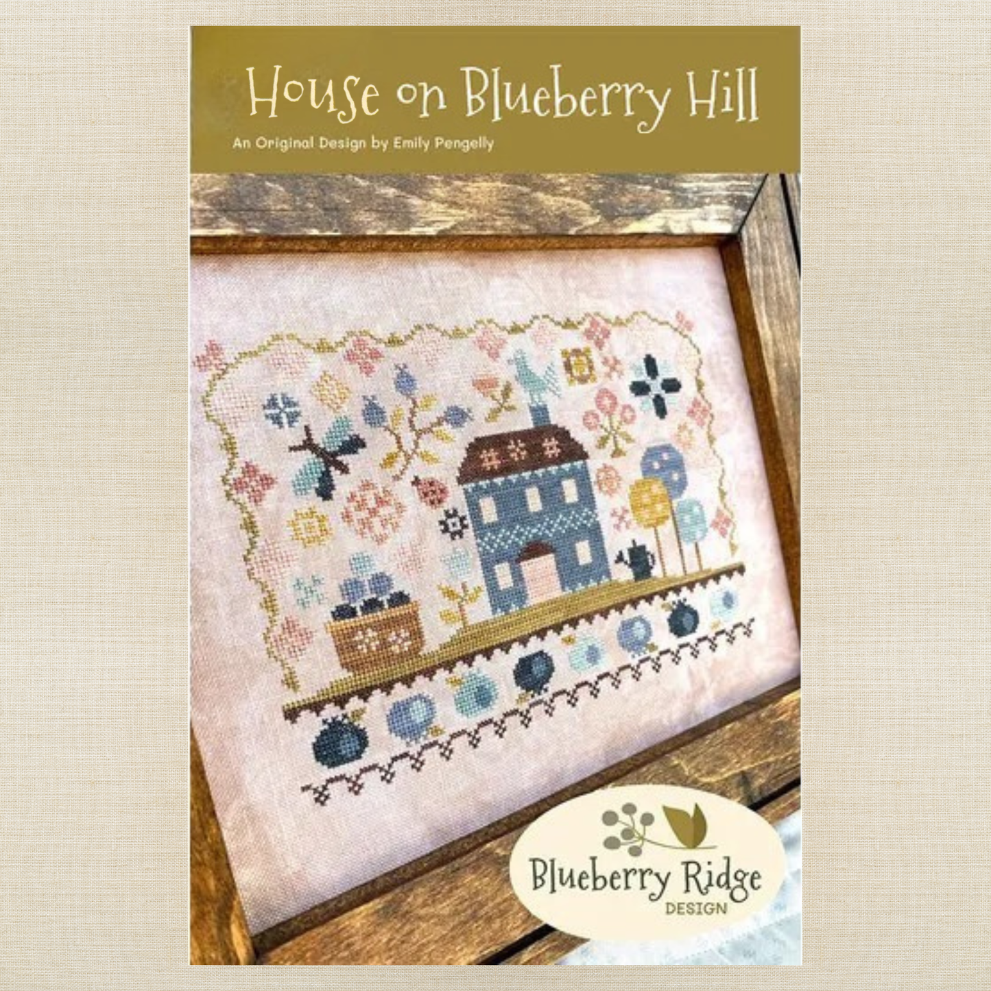 Blueberry Ridge Design - House on Blueberry Hill - Cross Stitch Chart and/or Roxy Floss Co Threads