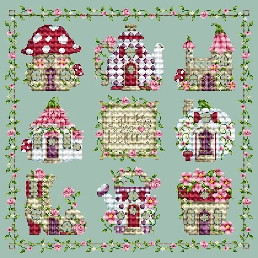 Shannon Christine Designs - Fairy Garden Collection - Chart IH and/or Roxy Floss