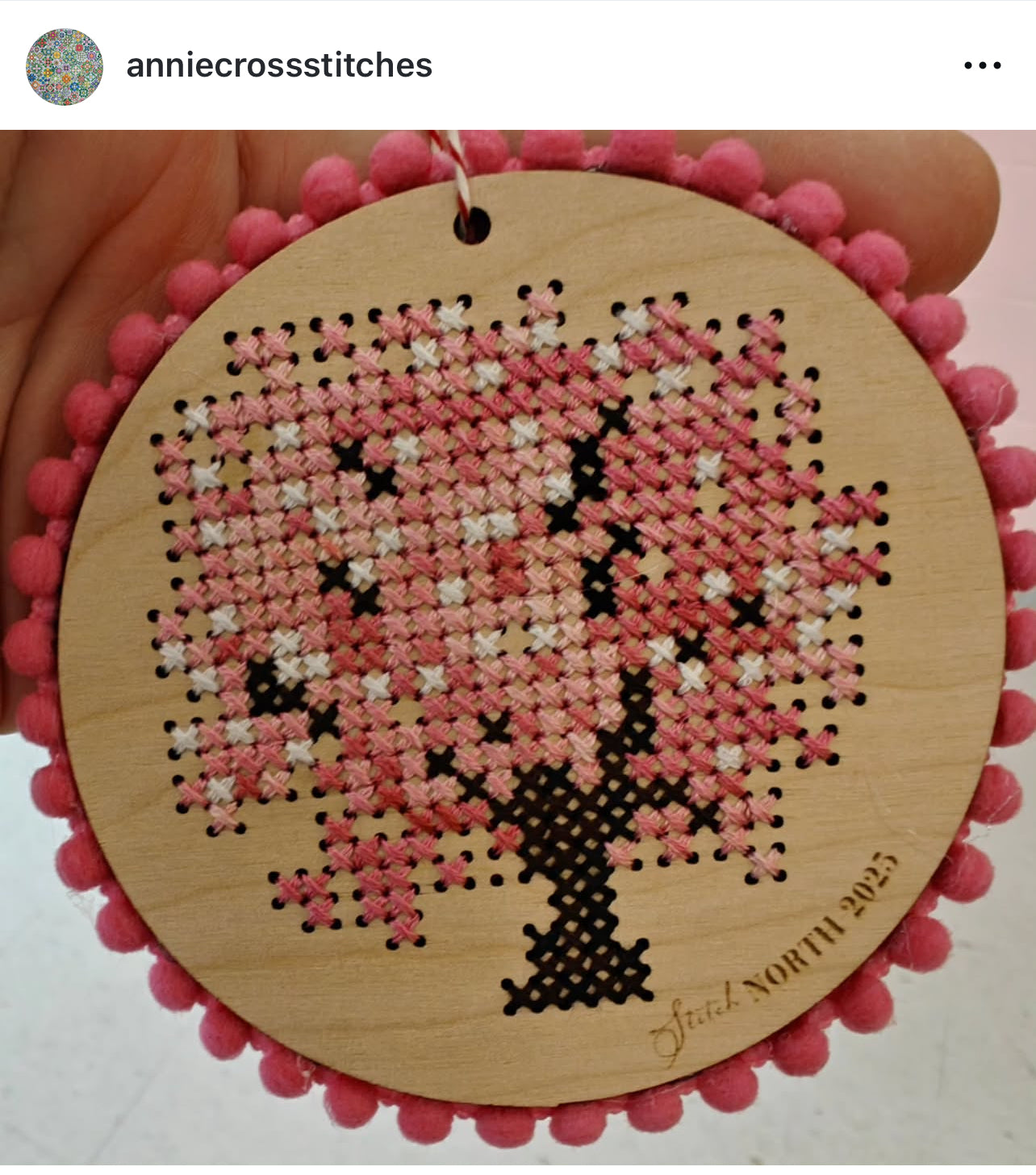 Canadian Stitchery/Roxy Floss Co.- Stitch North Spring 2025 Ornament - DIY Kit
