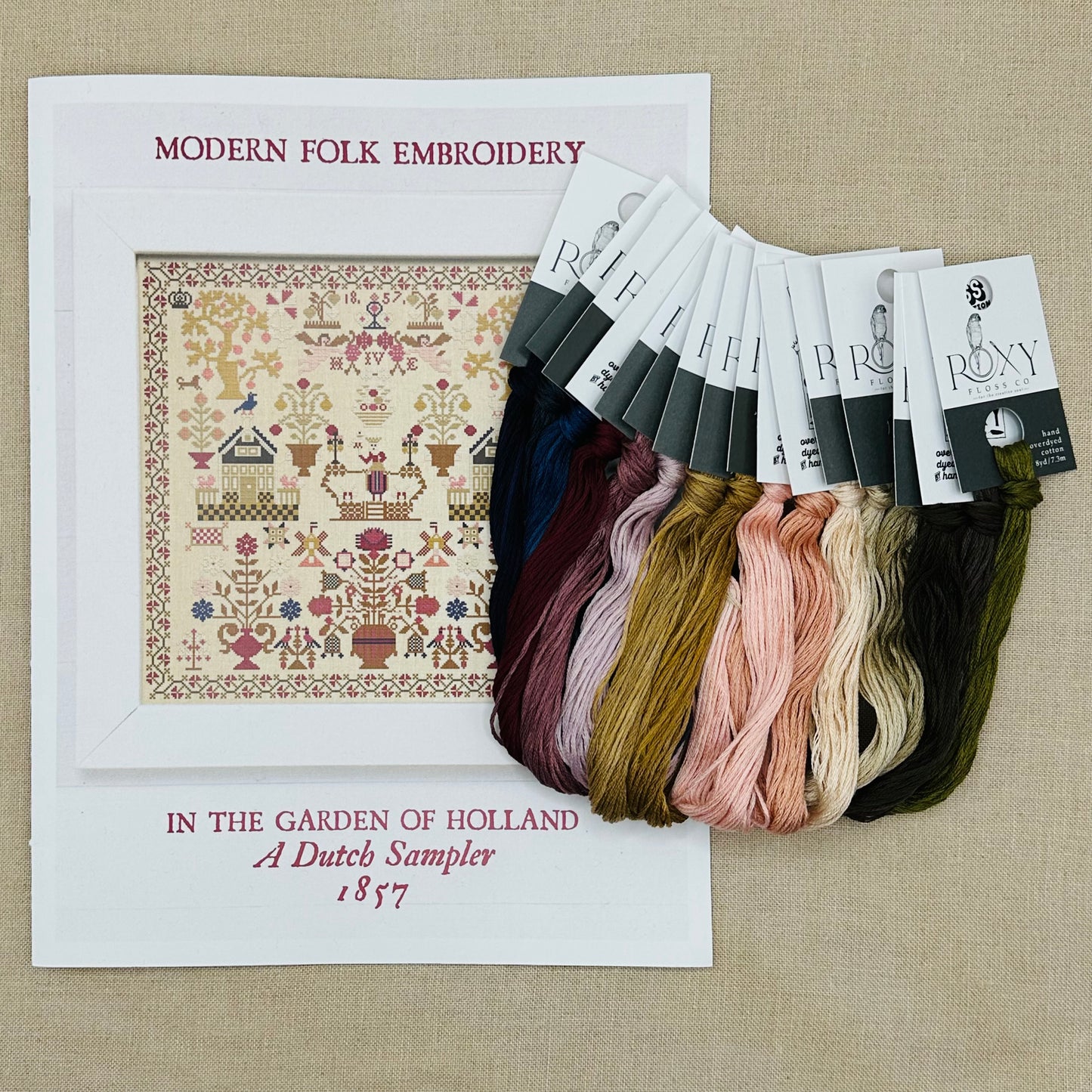 Modern Folk Embroidery - In the Garden of Holland - Booklet Chart