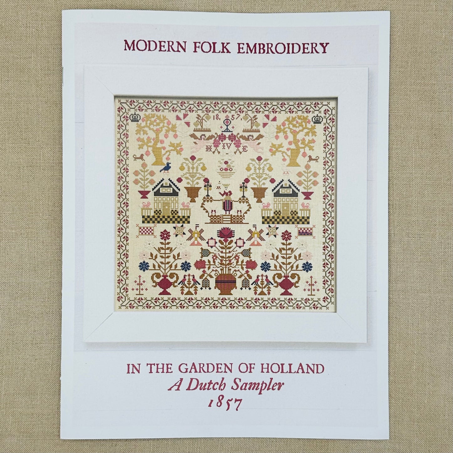 Modern Folk Embroidery - In the Garden of Holland - Booklet Chart