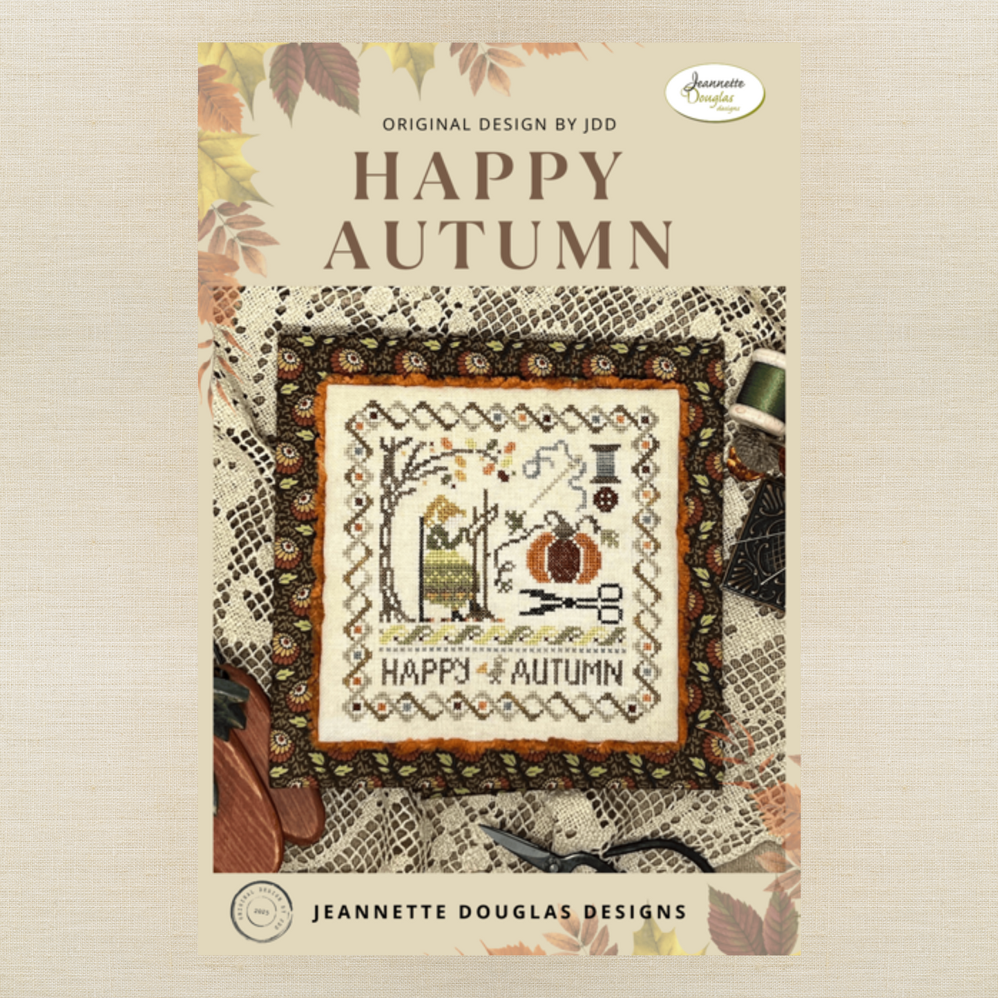 STITCHNORTH FALL 2025 EXCLUSIVE - Jeannette Douglas Designs - Happy Autumn - Mini Kit