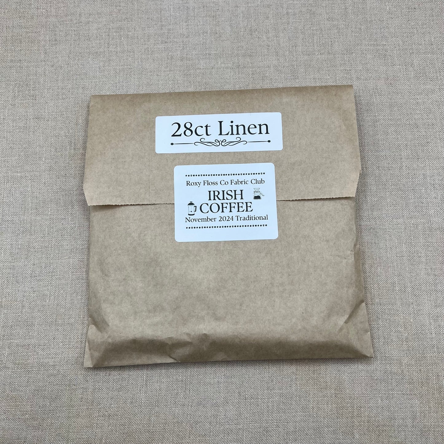 Roxy Floss Co Aida & Linen - Irish Coffee - Traditional