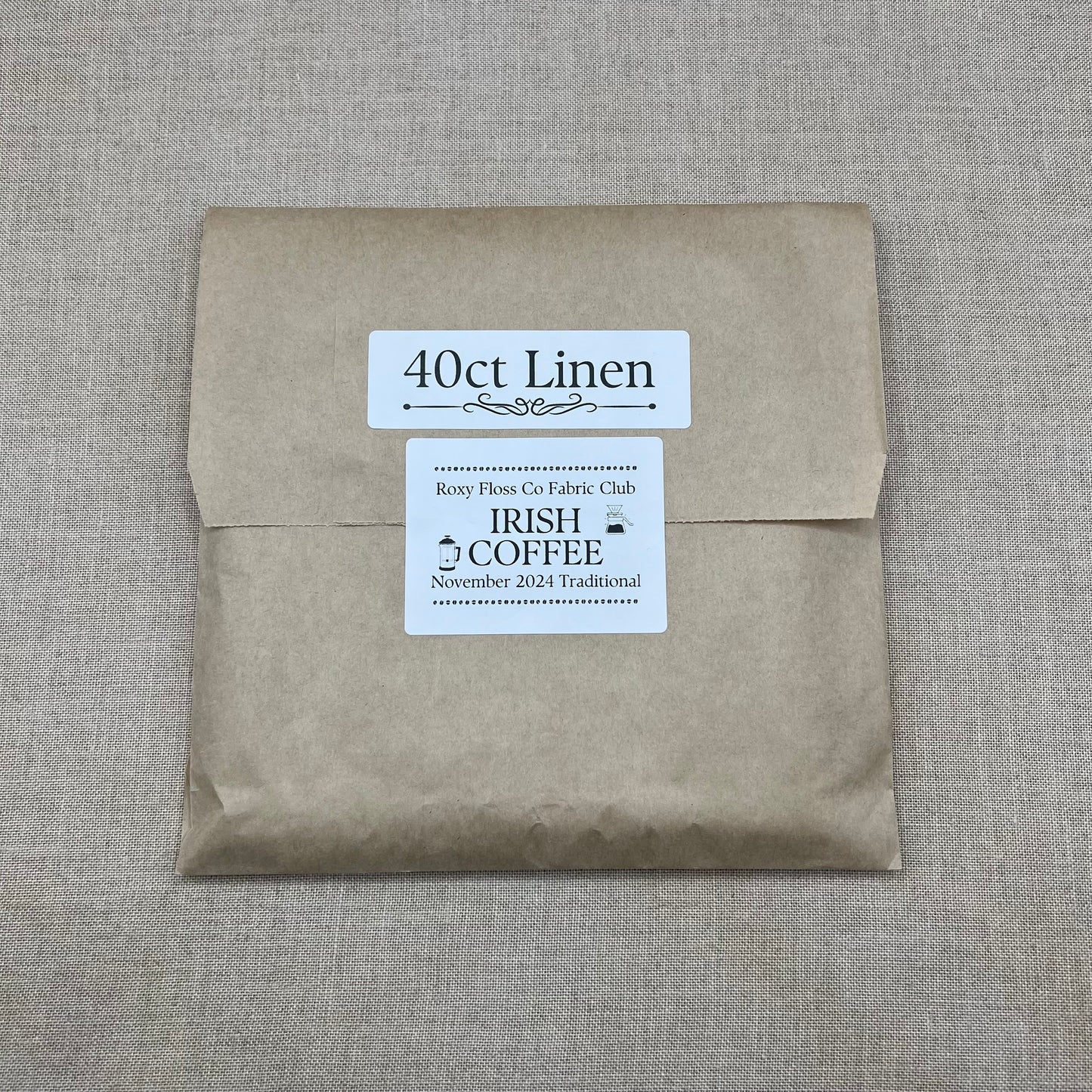 Roxy Floss Co Aida & Linen - Irish Coffee - Traditional