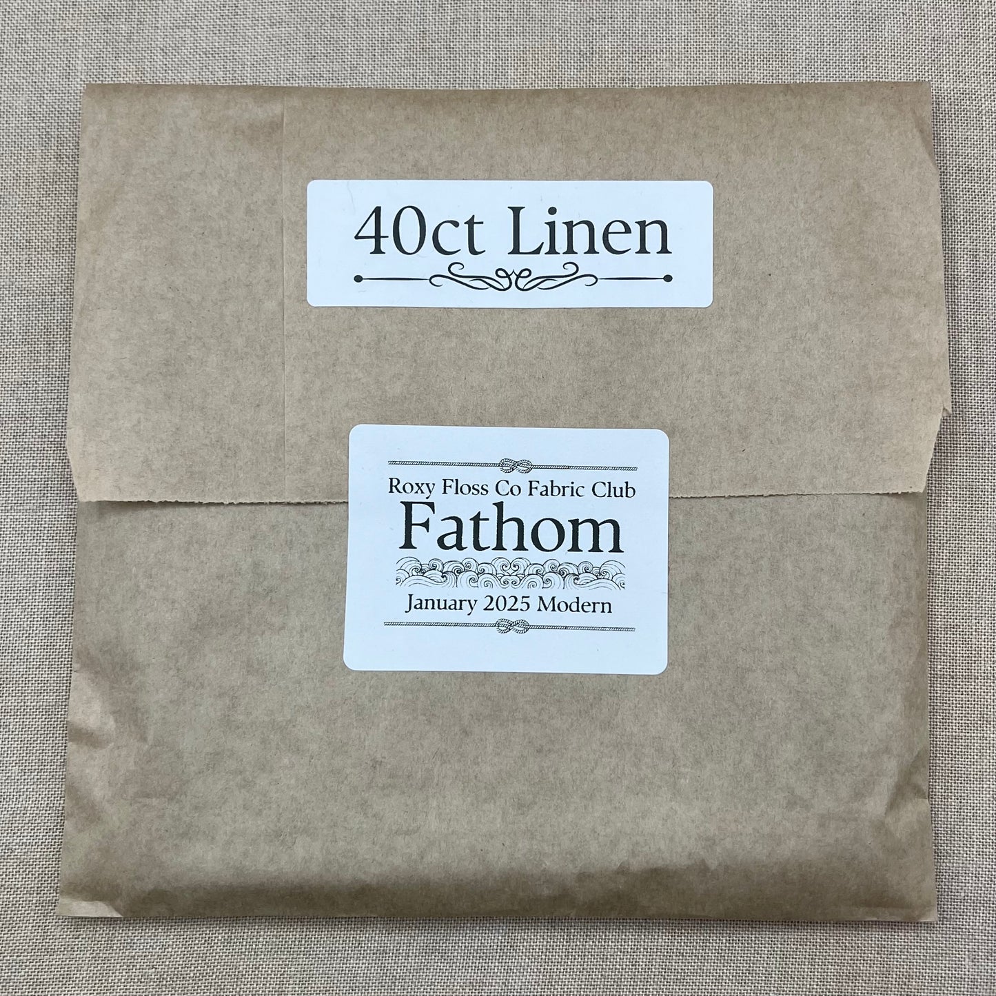 Roxy Floss Co Aida, Evenweave & Linen - Fathom - Modern