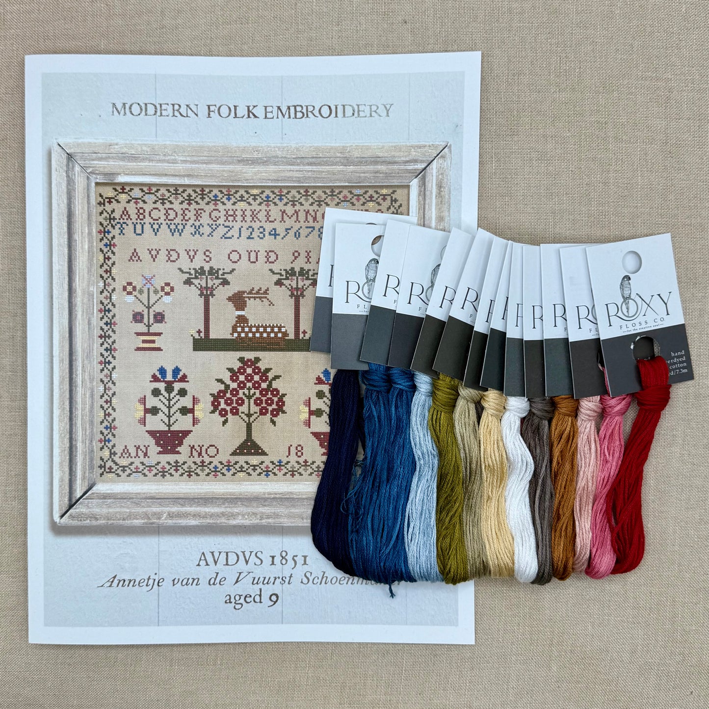 Modern Folk Embroidery - AVDVS 1851 - Booklet Chart
