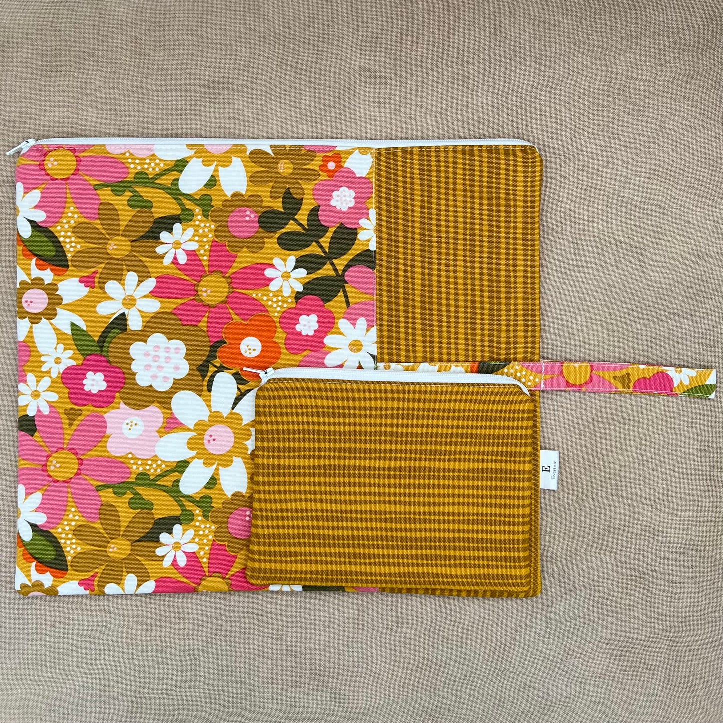 Flower Power - Project Bag with Coordinating Notions Pouch