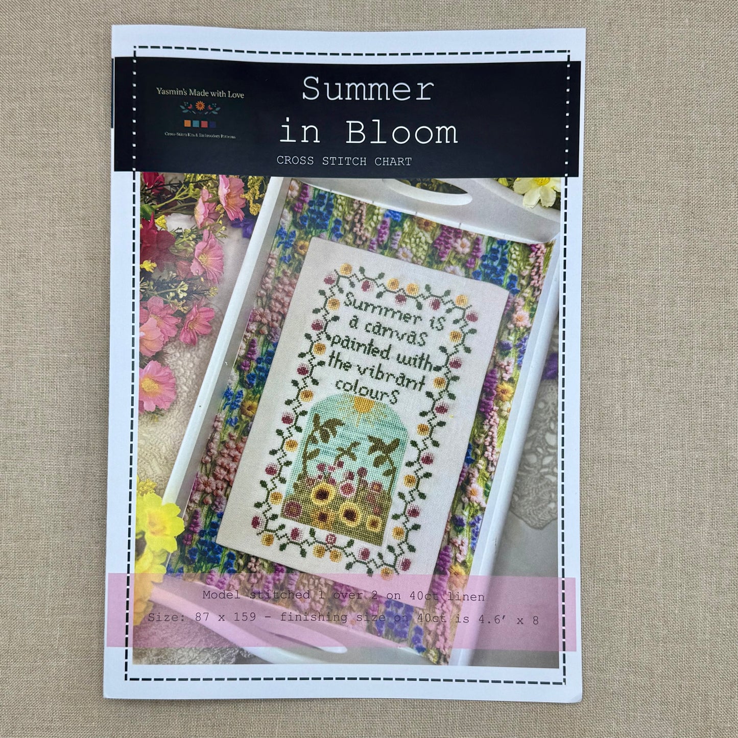 Yasmin's Made with Love - Summer In Bloom - Chart and/or Roxy Floss Conversion