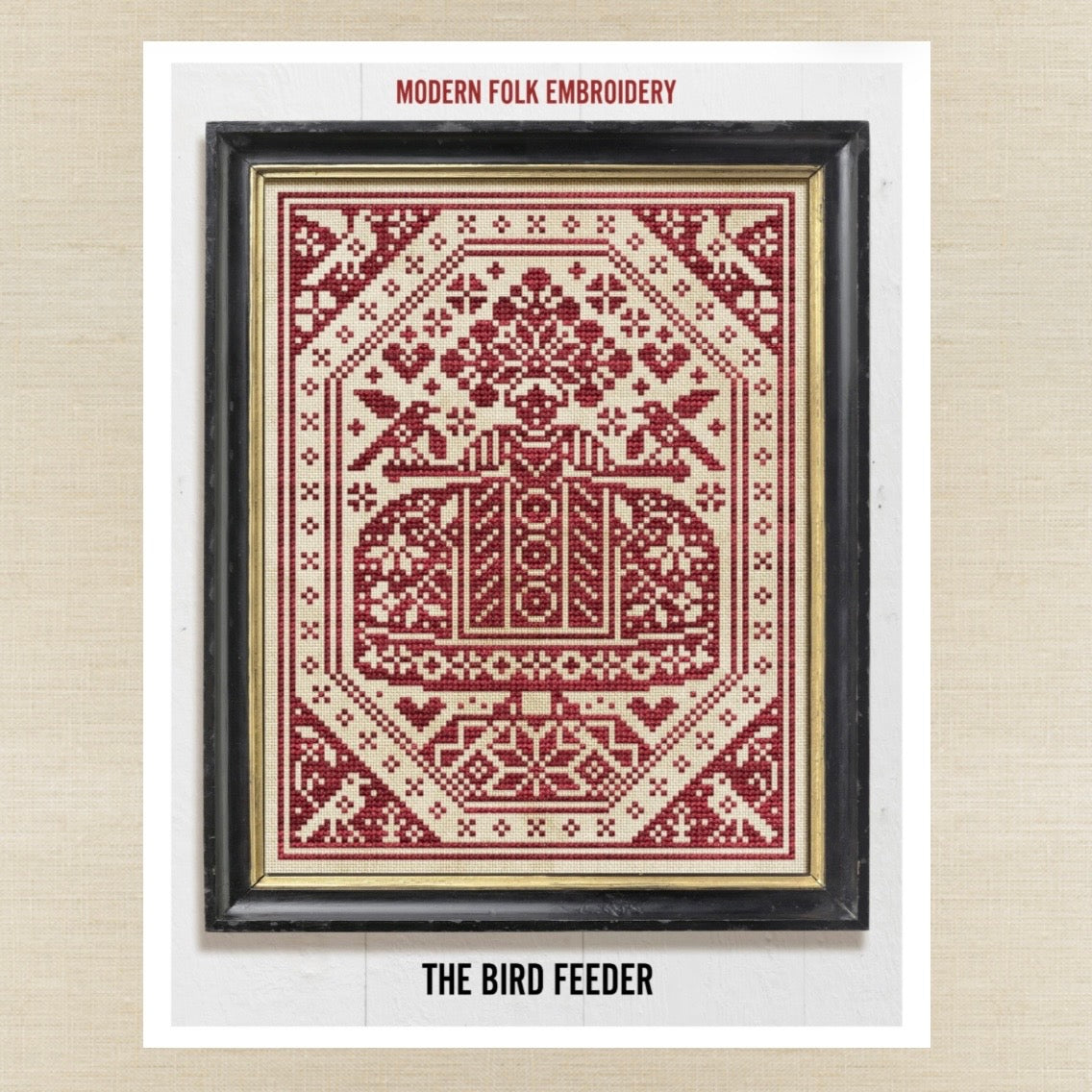 Modern Folk Embroidery - The Bird Feeder - Booklet Chart IH