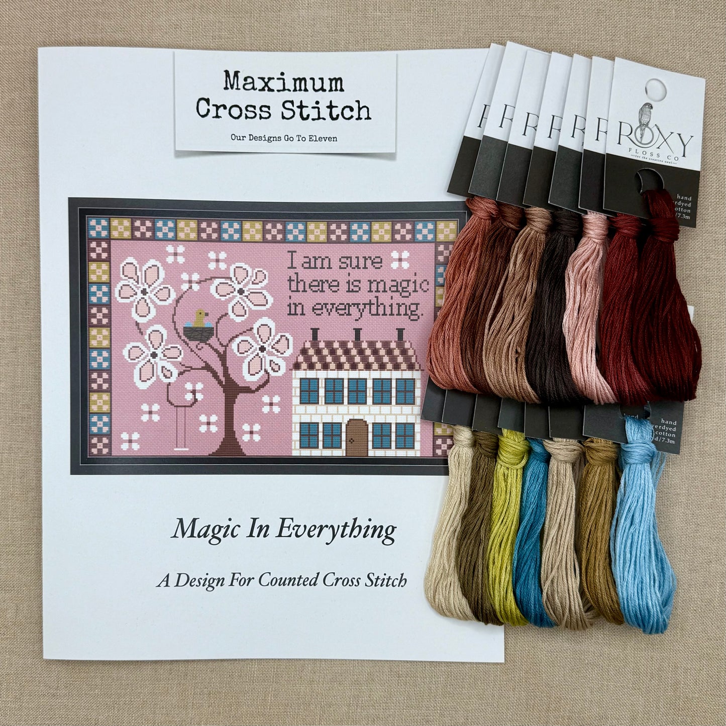 Maximum Cross Stitch - Magic in Everything - Booklet Chart and/or Roxy Floss Pack