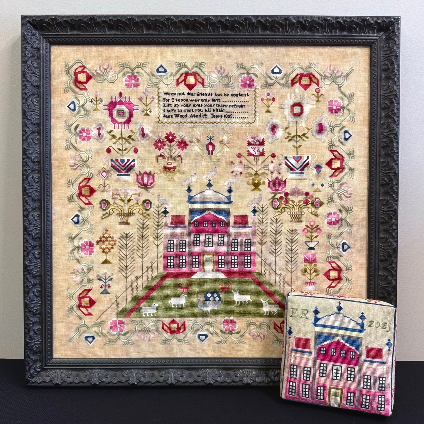 Maximum Cross Stitch, Evertote, and Roxy Floss Co - Jane Wood 1853 (Sampler September 2025)- Booklet Chart and/or Roxy Floss