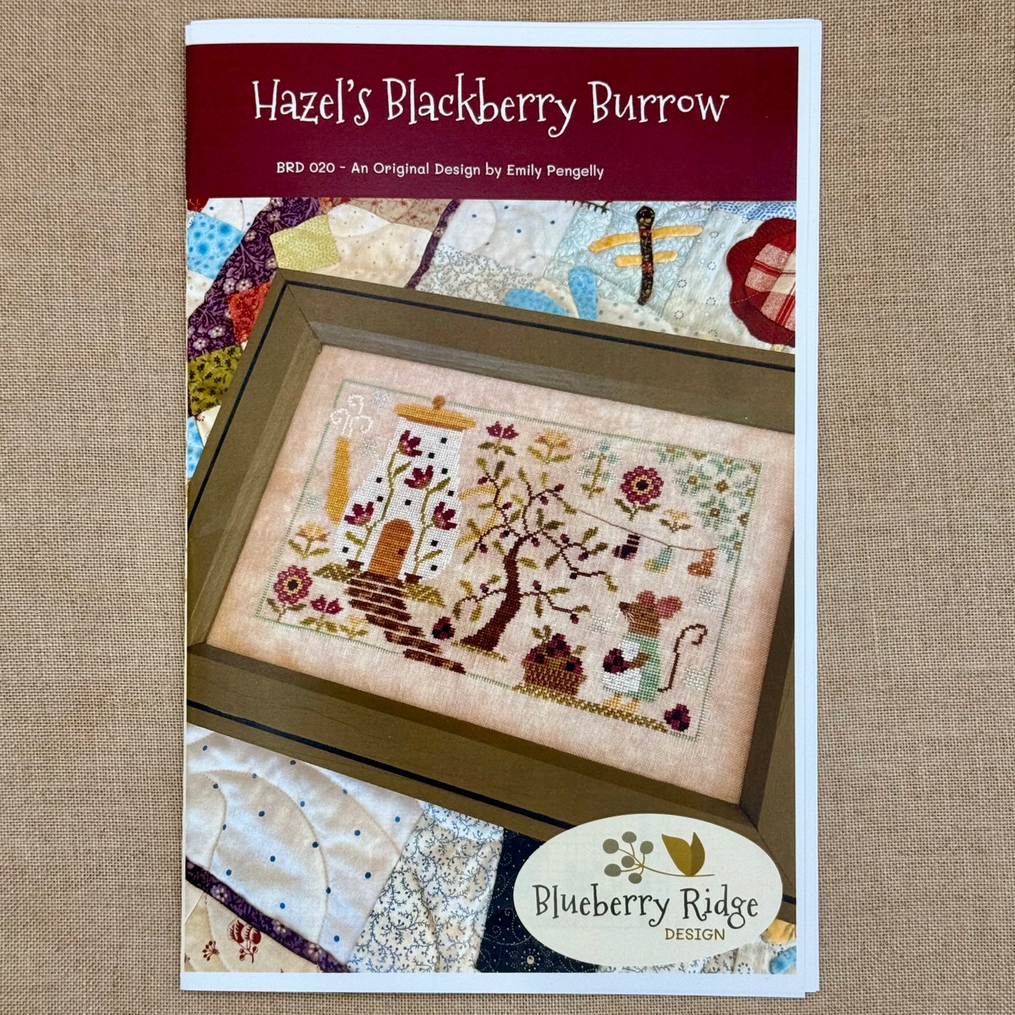 Blueberry Ridge Design - Hazel's Blackberry Burrow - Cross Stitch Chart and/or Roxy Floss Co Threads
