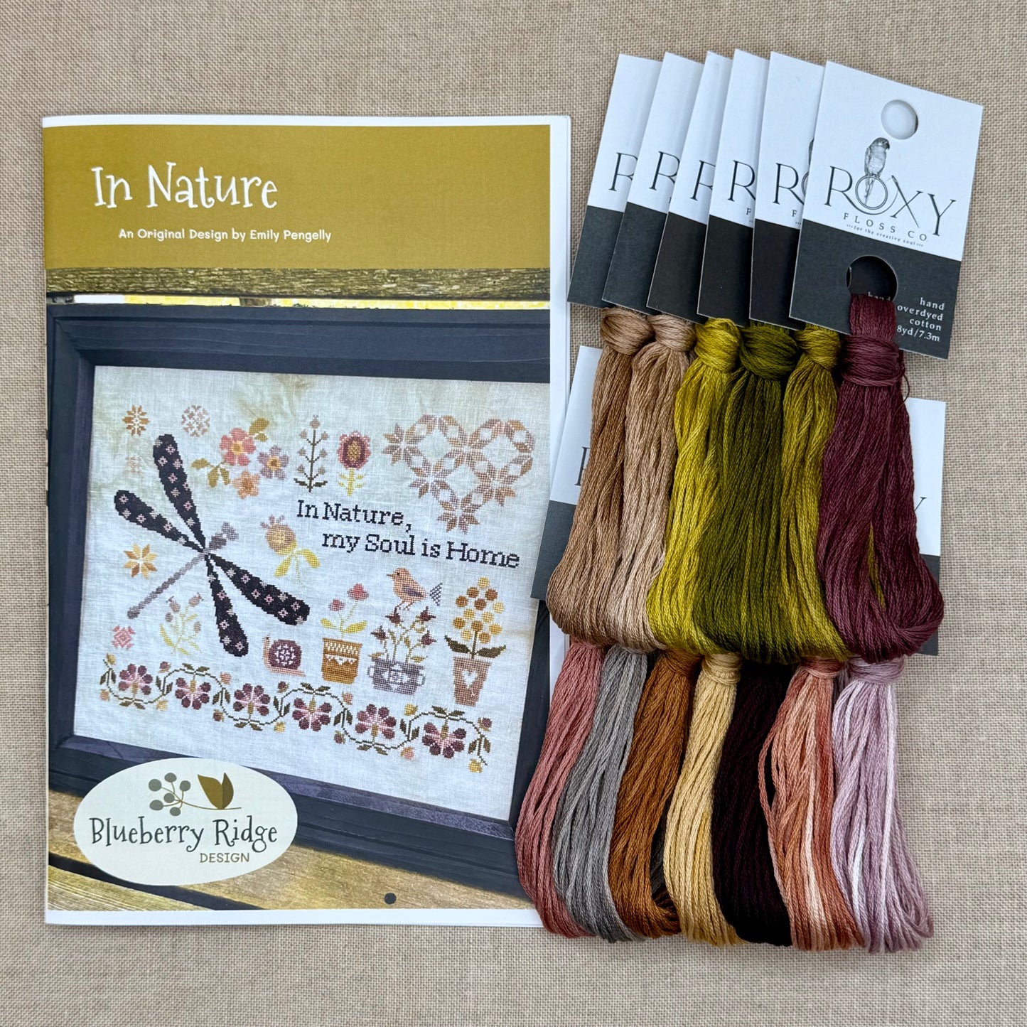 Blueberry Ridge Design - In Nature - Cross Stitch Chart and/or Roxy Floss Co Threads