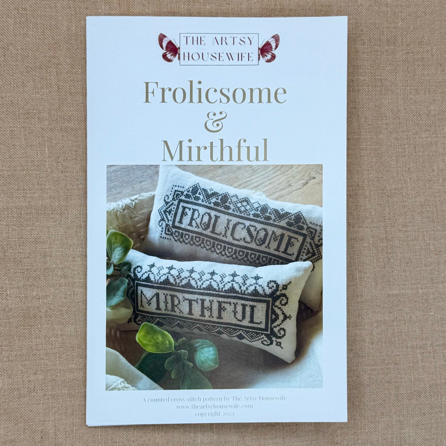 The Artsy Housewife - Frolicsome & Mirthful - Chart and/or Roxy Floss Conversion
