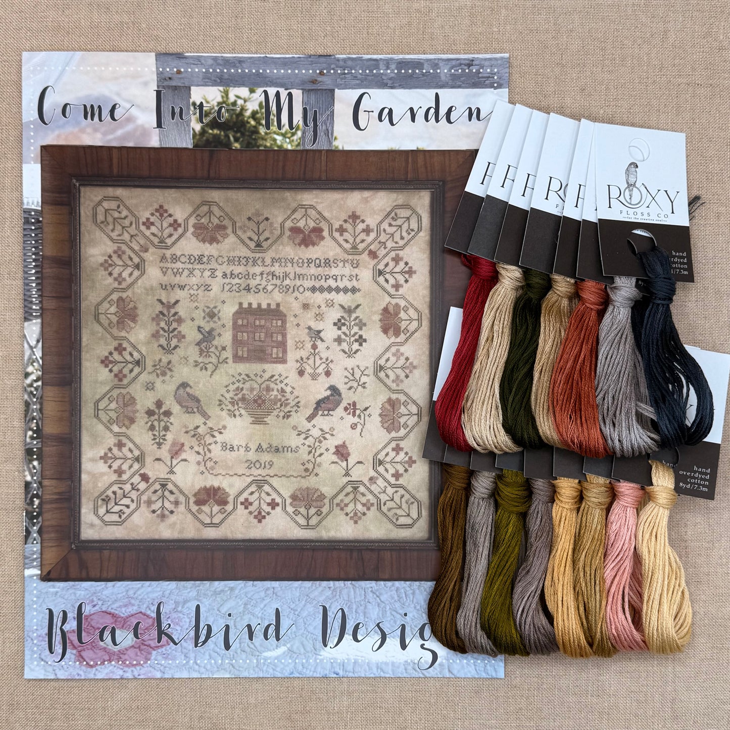 Blackbird Designs - Come Into My Garden - Booklet Chart and/or Roxy Floss