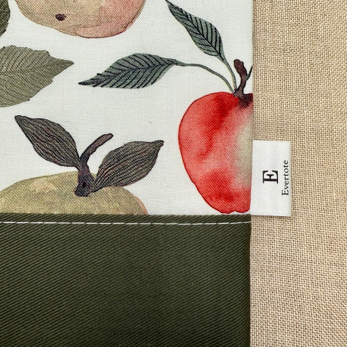 An Apple A Day - Project Bag with Coordinating Notions Pouch