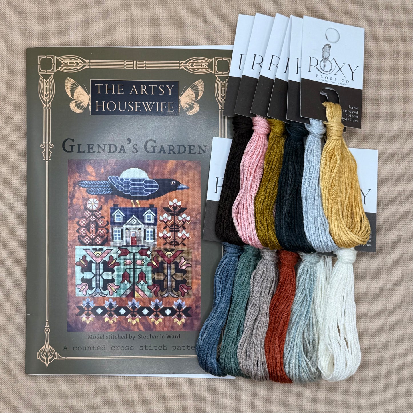 The Artsy Housewife - Glenda's Garden- Chart and/or Roxy Floss Conversion