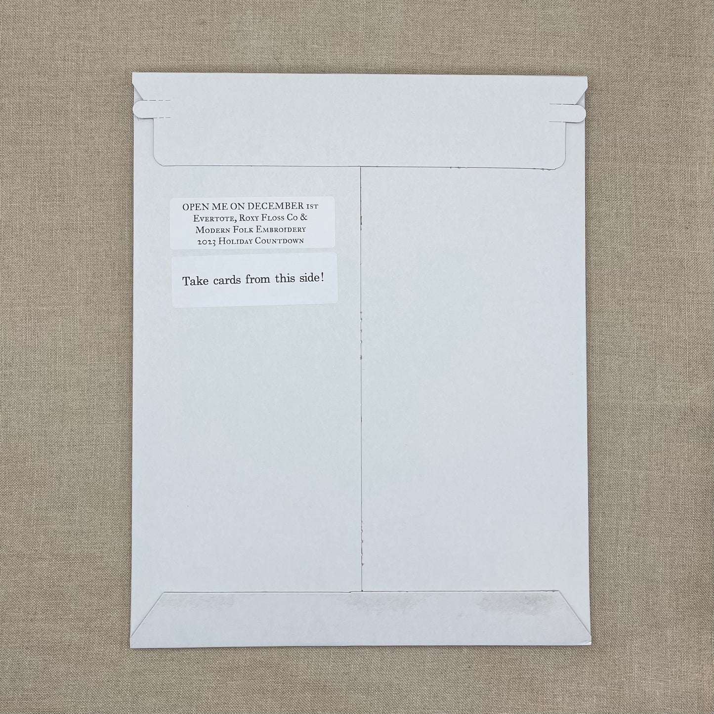 Evertote, Modern Folk Embroidery, and Roxy Floss Co. Holiday Countdown 2023 ***DAILY CARDS ONLY***