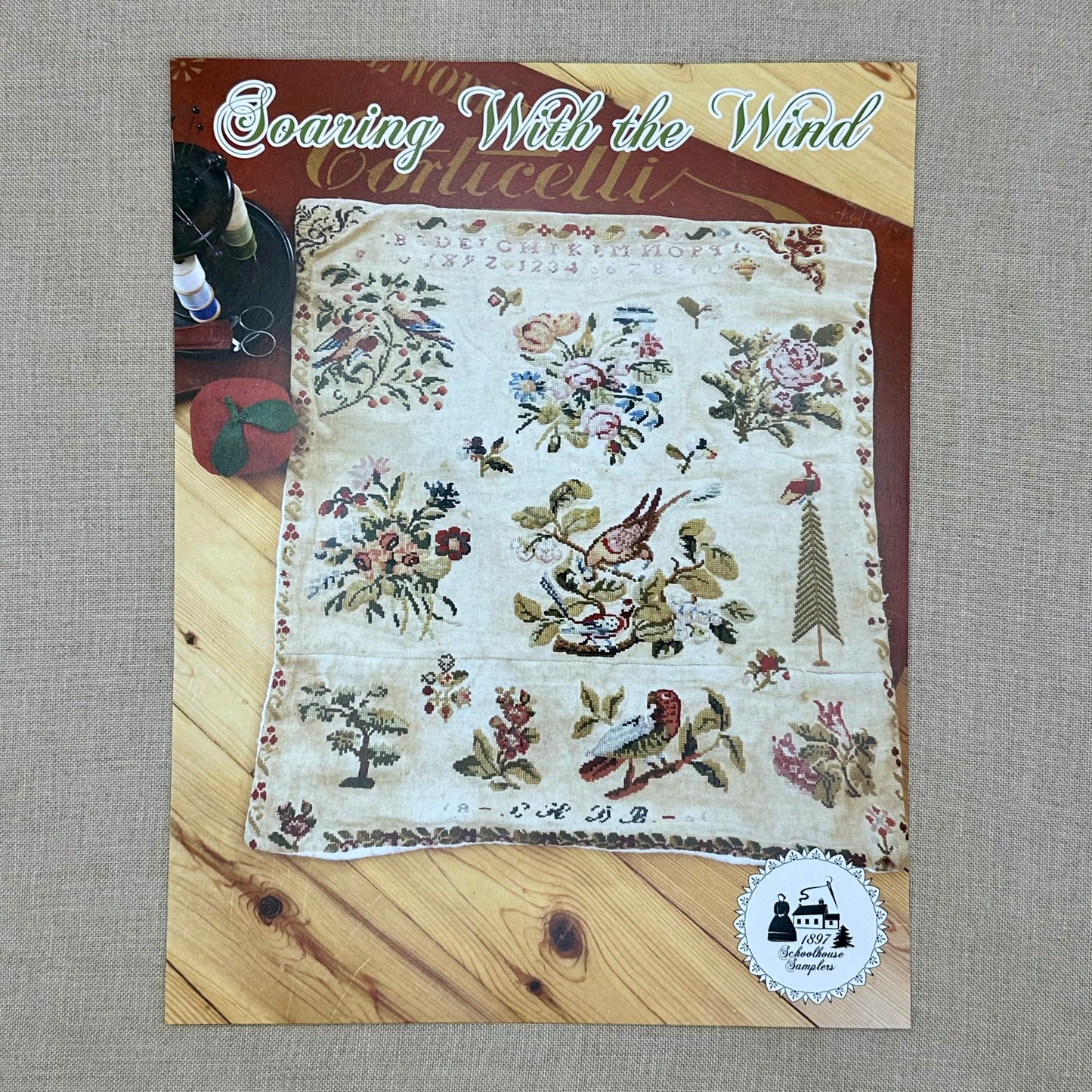1897 Schoolhouse Samplers - Soaring with the Wind - Full Sampler - Physical Chart and/or Roxy Floss