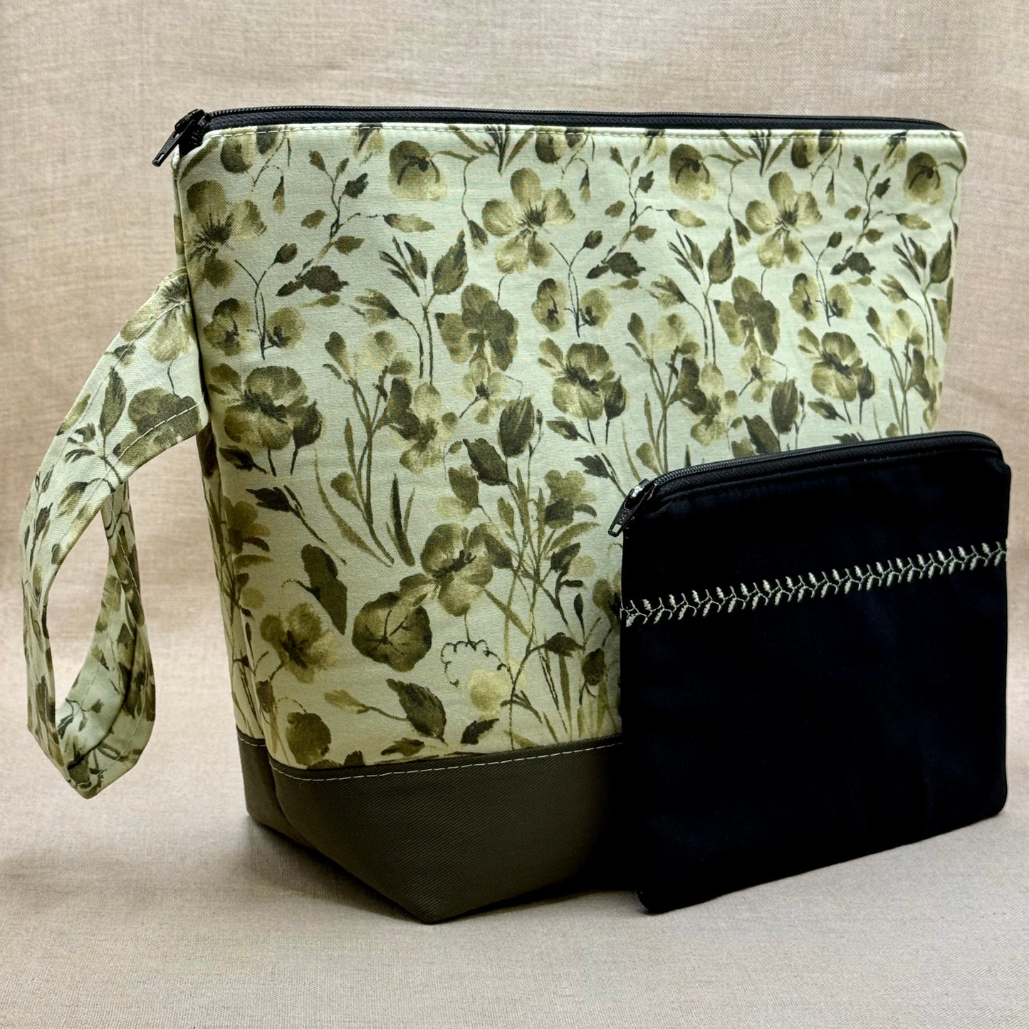 Spring Has Sprung - Project Bag with Coordinating Notions Pouch