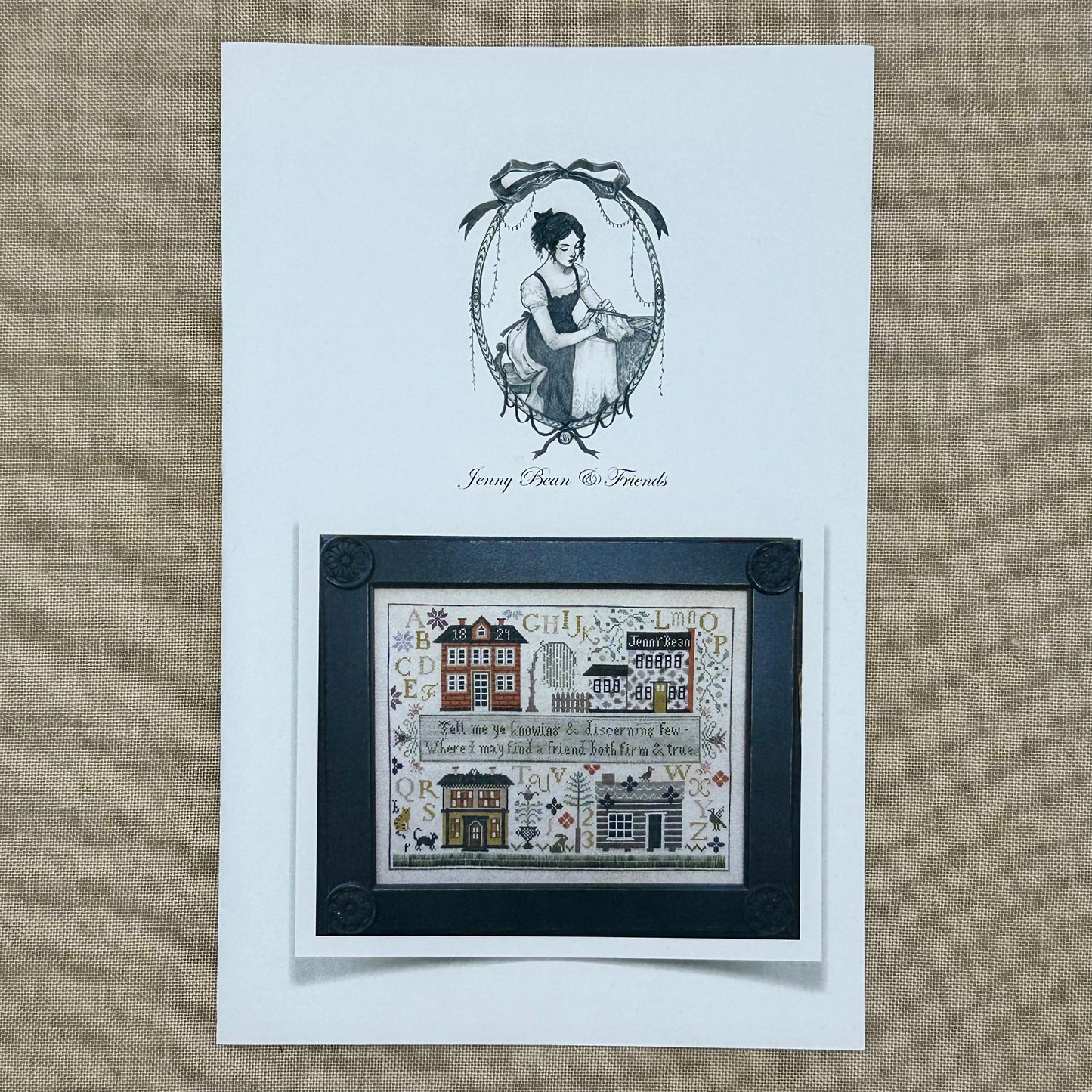 Shakespeare's Peddler - Jenny Bean's Friendship Sampler - Booklet Chart and/or Roxy Floss Conversion