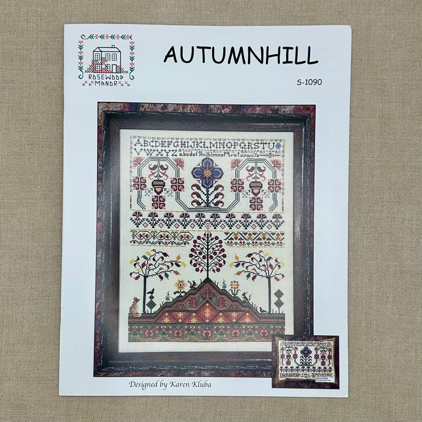 Rosewood Manor - Autumnhill - Booklet Chart with Roxy Floss Co Conversion