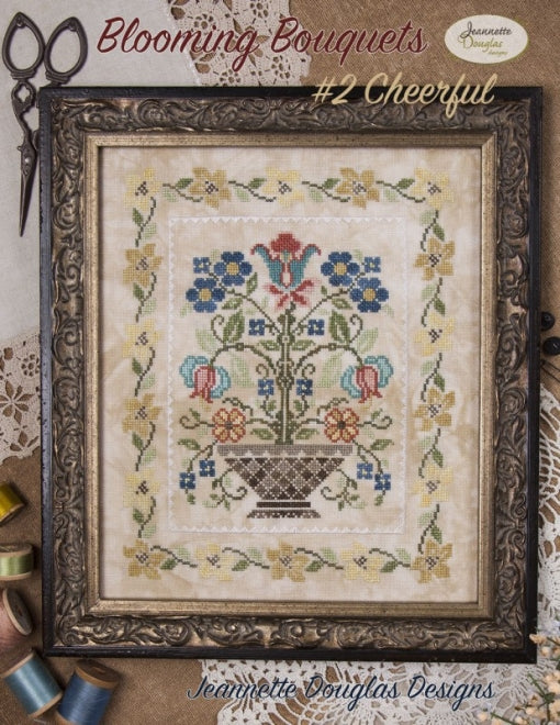 Jeannette Douglas Designs - Blooming Bouquets Series - Charts and/or Floss Packs