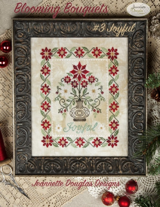 Jeannette Douglas Designs - Blooming Bouquets Series - Charts and/or Floss Packs