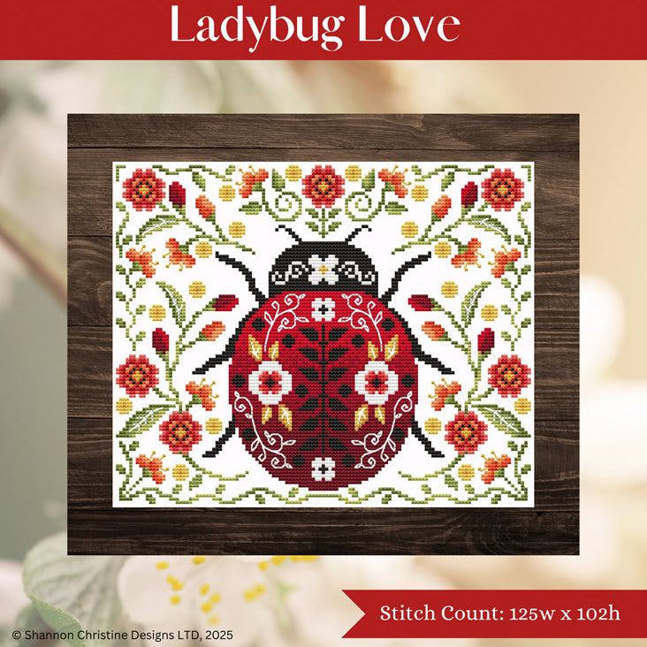 Shannon Christine Designs - Ladybug Love - Chart IH and/or Roxy Floss