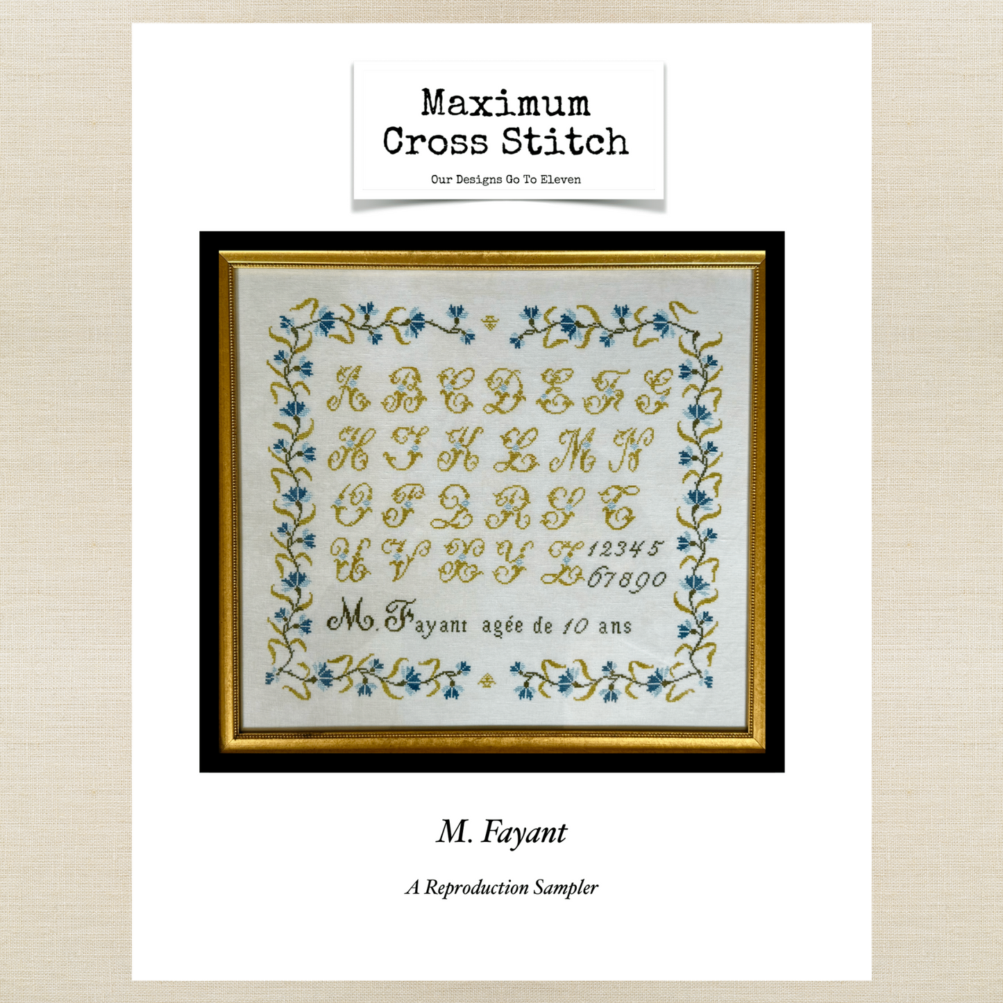Maximum Cross Stitch - M. Fayant - Booklet Chart and/or Roxy Floss Pack