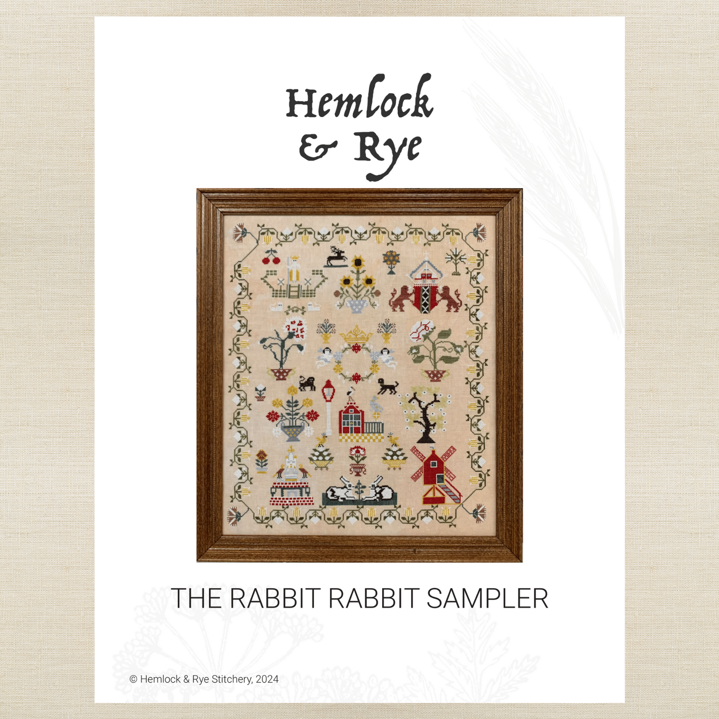 Hemlock & Rye - The Rabbit Rabbit Sampler - Chart and/or Roxy Floss