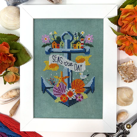 Tiny Modernist - Seas the Day - Chart IH and/or Roxy Floss Conversion