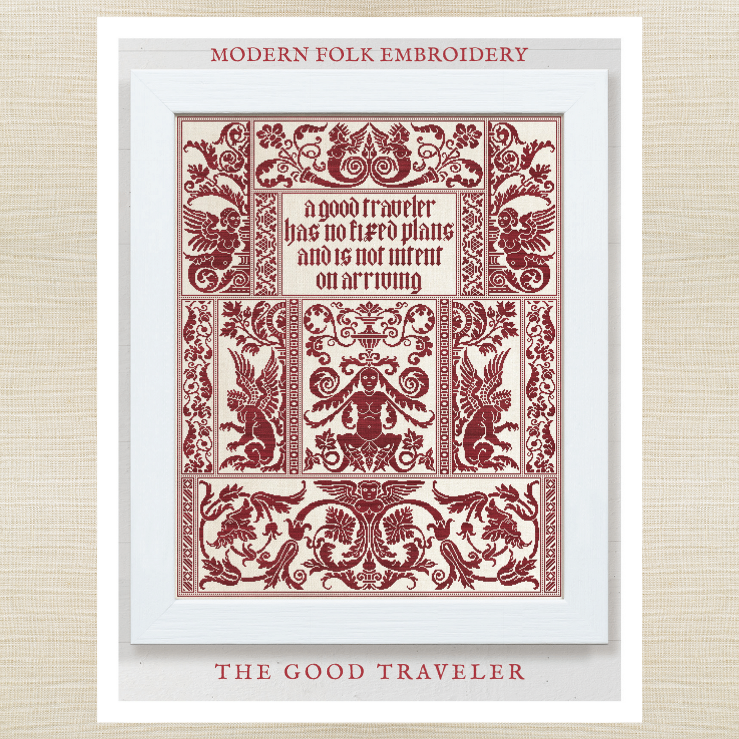 Modern Folk Embroidery - The Good Traveler - Booklet Chart
