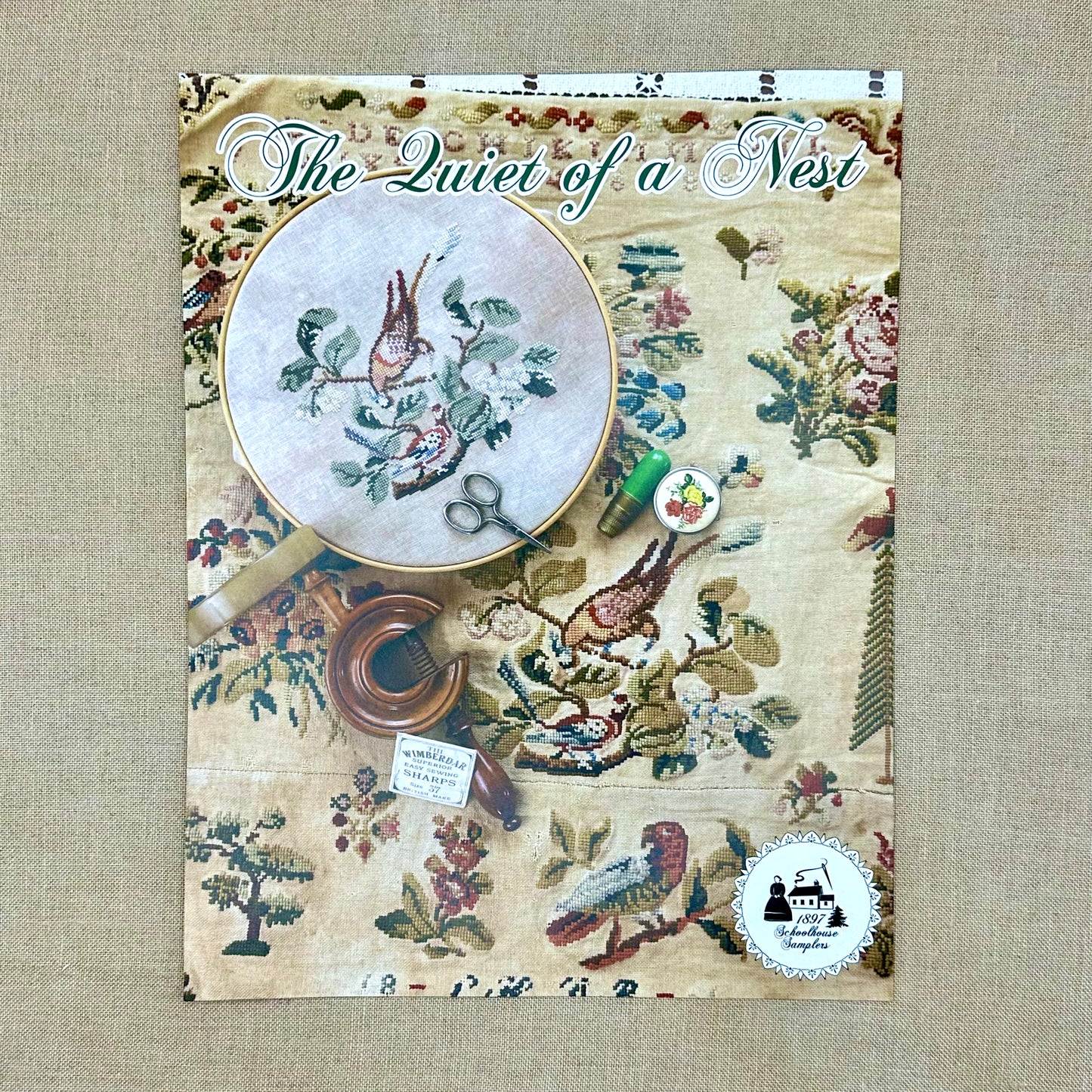 1897 Schoolhouse Samplers - The Quiet of a Nest - Part 5 of 5 - Physical Chart and/or Roxy Floss