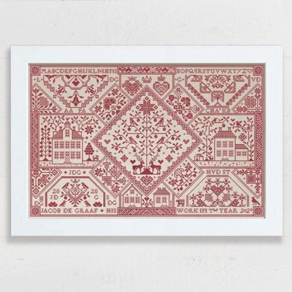 Modern Folk Embroidery - SAL 2020: A Family Patchwork Sampler - Booklet Chart