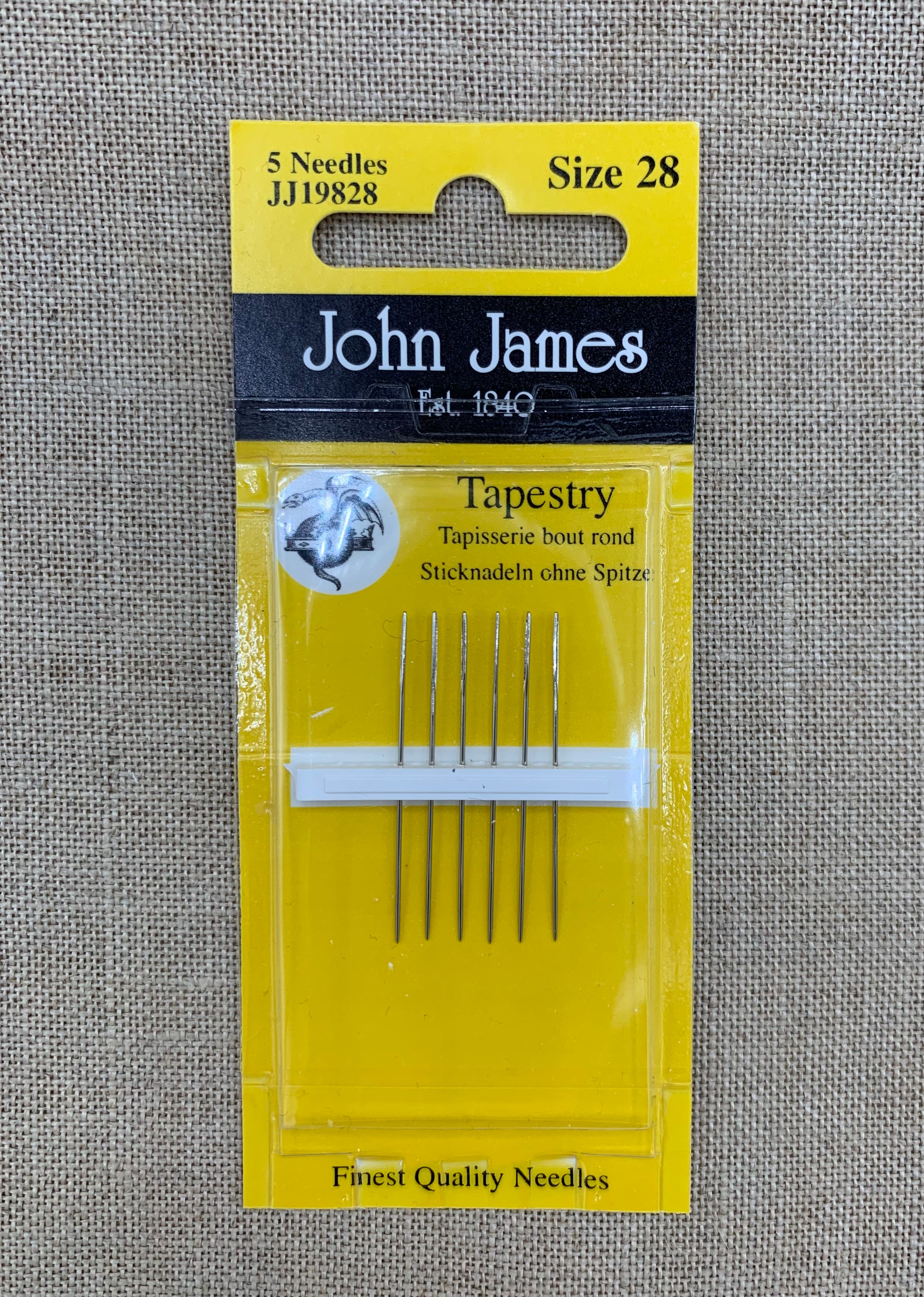 John James Tapestry Needles, Size 28, 6 Count – Evertote