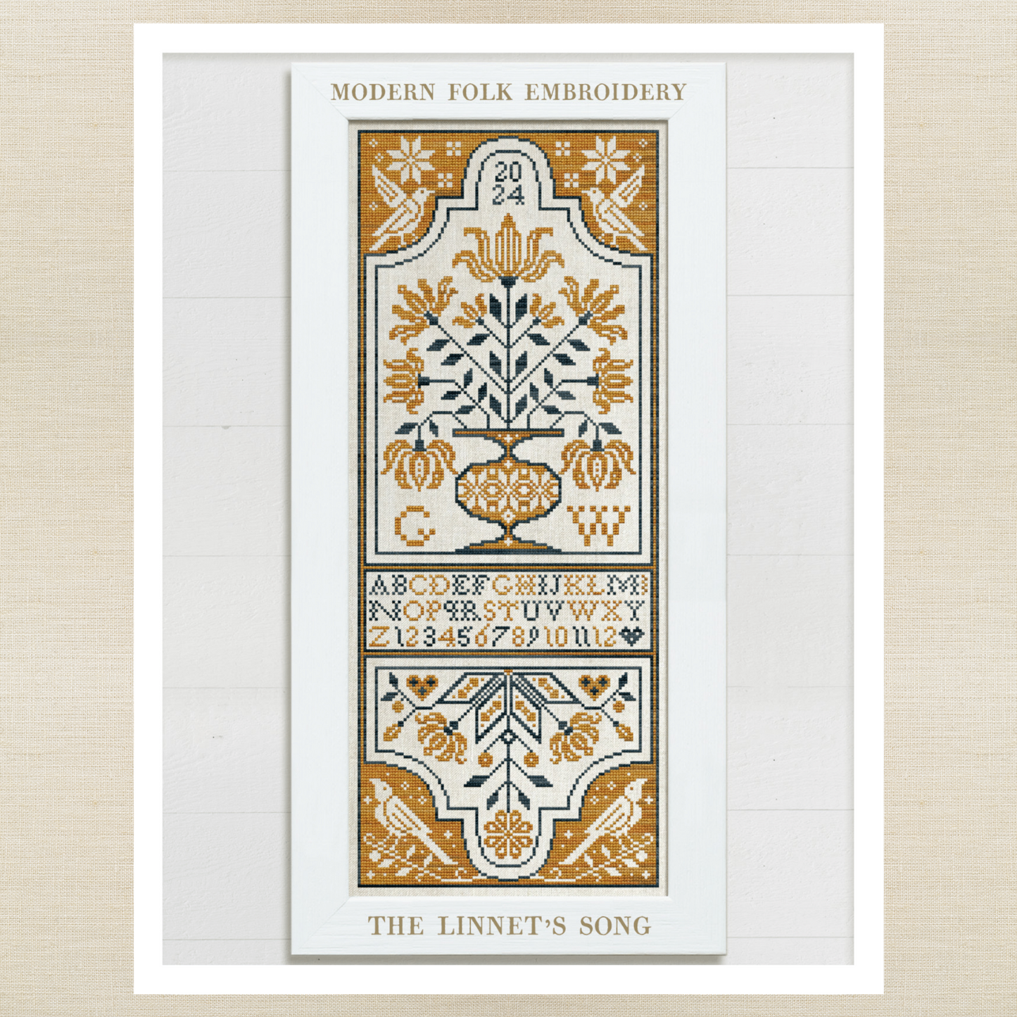 Modern Folk Embroidery - The Linnet's Song - Booklet Chart
