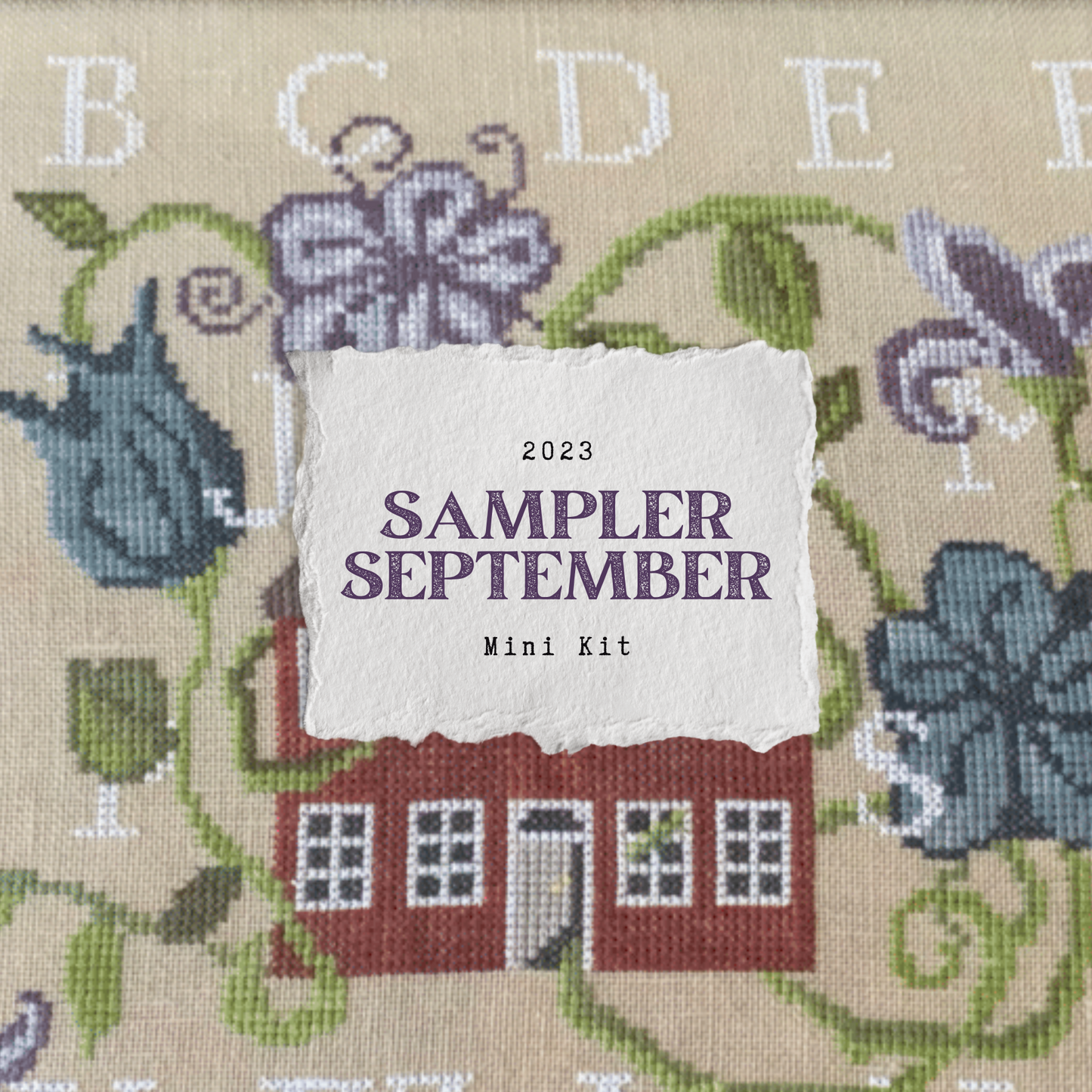 Maximum Cross Stitch, Evertote, Roxy Floss Co, and Timber Yarns - Sampler September 2023 Mini Kit