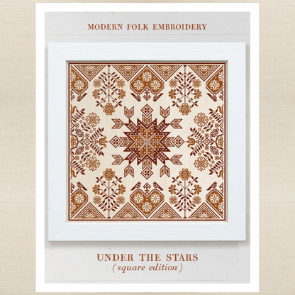 Modern Folk Embroidery - Under the Stars (Square Edition) - Booklet Chart