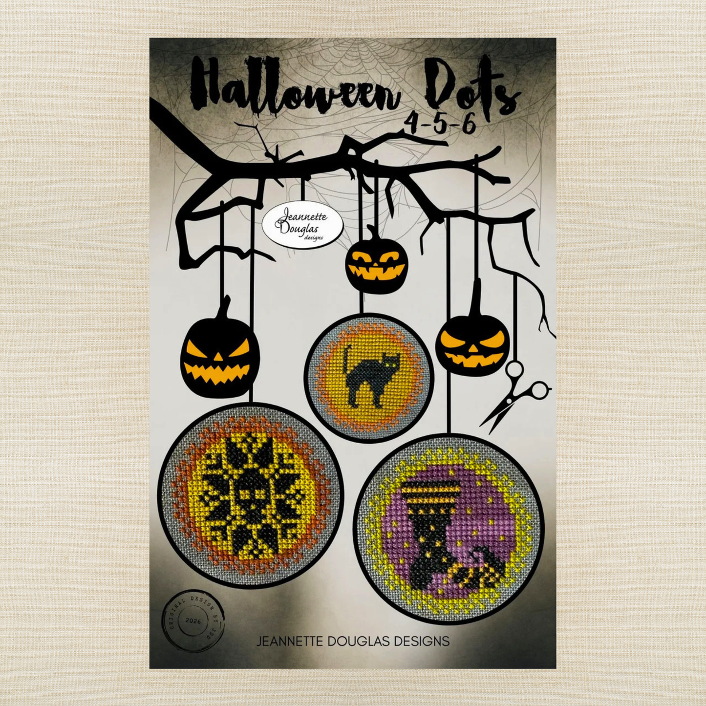 Jeannette Douglas Designs - Halloween Dots: 4-5-6 - Booklet Chart